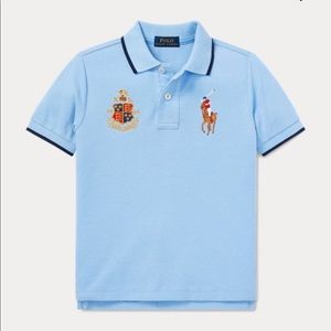 NWT Ralph Lauren Boy/'s S//S Big Pony Crested Mesh Polo Shirt Sz 5 6 NEW $40